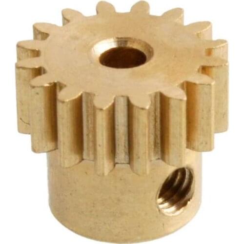 HSP 28019 Motor Gear 16T Metal Metal Brass Pinion HSP Parts For 1/16 RC Cars Electric Model ZILLIONAIRE 94182 Pro Hobby Himoto
