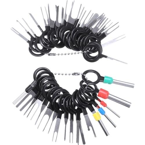 41pcs Car Plug Terminal Remove Tool Set Automotive Electrical Wire Crimp Connector Extractor Kit Key Pin Accessories