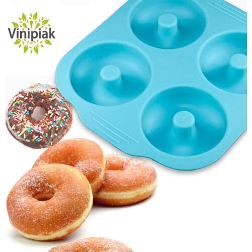 New Silicone Chocolate Candy Doughnut Mold Desserts Sweet Food Bakery Baking Cookie Mould Kitchen Cake Tool