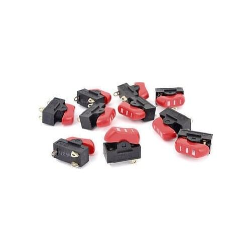 NEW!10 Pcs AC 250V 10.1A 125V 16A 3 Pins SPDT Red Snap in Boat Rocker Switch