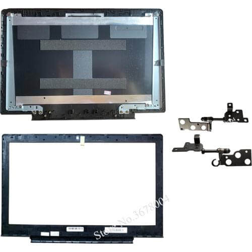 New/Qrig Screen Shell For Lenovo Ideapad 700-15 700-15isk Laptop LCD Back Cover Black/LCD Bezel Cover/LCD hinges left & right