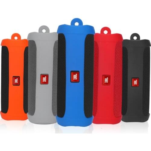 New Soft Silicone Cover Speaker Cases for JBL Flip 5 Bluetooth Speaker Shockproof Protective Sleeve For JBL Flip5 Speaker