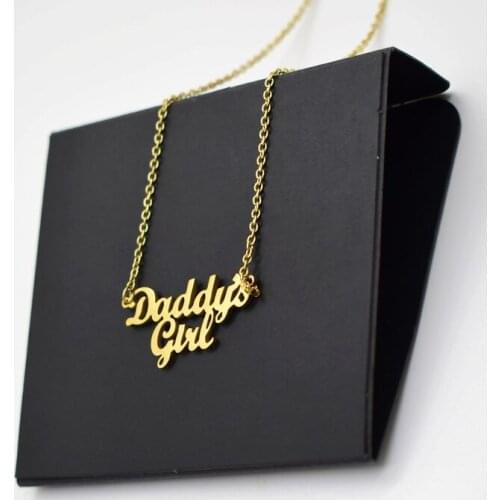 Necklace, Parents, Daughters, Family Members, Collarbone Chain, Fathers Day Gift