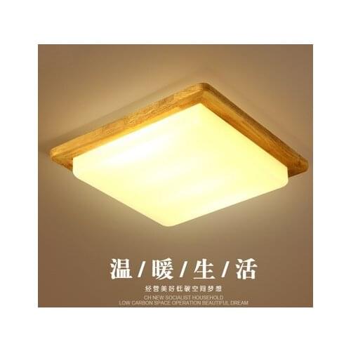 Simple and modern LED living room bedroom balcony porch wooden ceiling light
