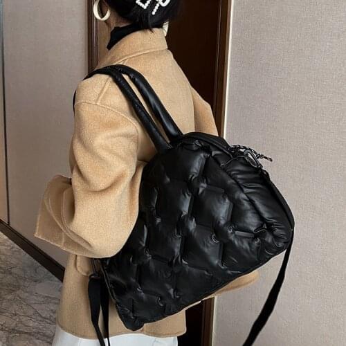 Luxury Women Handbag 2021 Winter Warm Down Shoulder Bags Female Large Capacity Shopping Crossbody Tote Bag Fashion Travel Clutch
