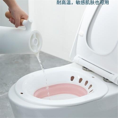 Folding Bidet Sprayer Woman Portable Pregnant Squatting Free Bidets Sprayer Vaginal Washing Device Butt Sanitary Irrigator