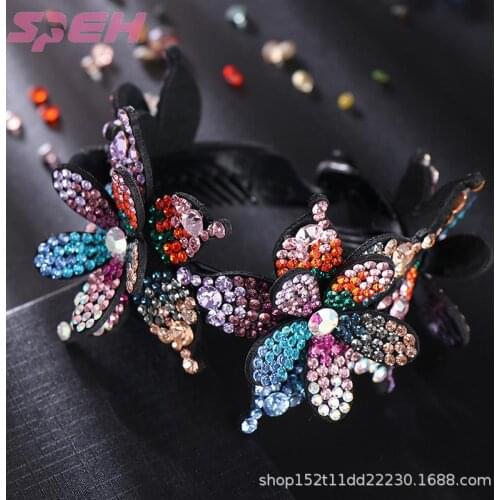 Pill hair clip female water drill flower flower hair ornamental disc hair god horse tail button head flower hair card twist clip