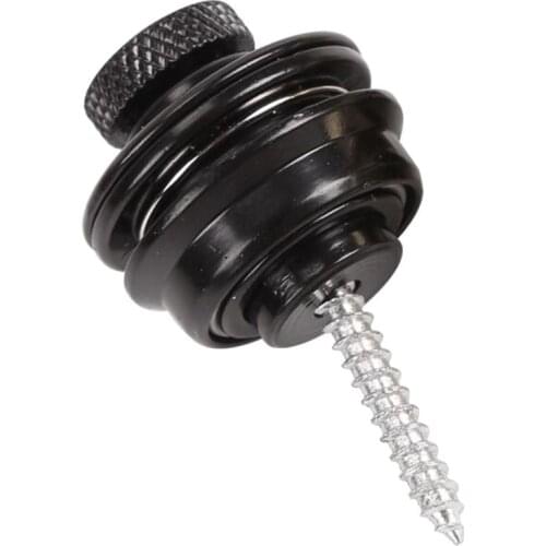 Guitar Strap Lock Chrome Plated Straplock Button for All Acoustic Electric Bass Guitar Strap Easy Fix & Remove Screw