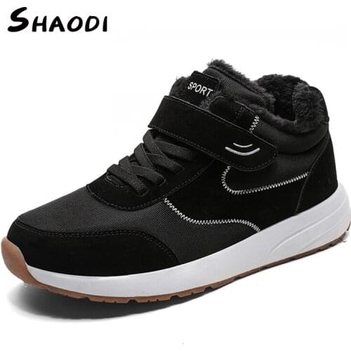 Winter Sneakers Women Walking Shoes Warm Fur Ankle Boots Outdoor Jogging Trekking Men Casual Shoes Soft Breathable Footwear New