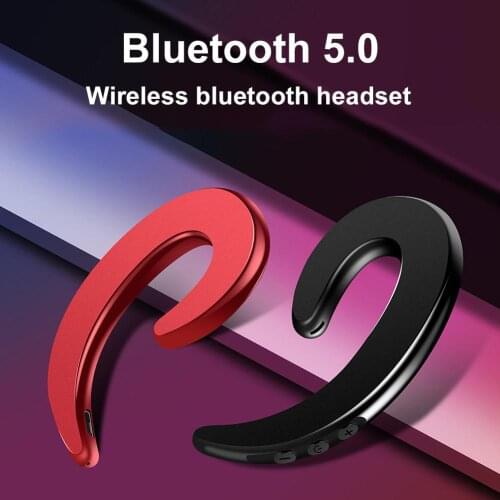 Y12 1Pc Wireless Bluetooth Headphone Bone Conduction Headset Earhook with Mic Car Driver Gaming Earphone for Xiaomi Samsung
