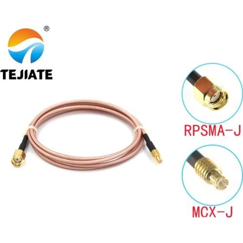 1PCS TEJIATE Adapter Cable MCX To SMA MCX-J Convert RPSMA-J 8-90CM 1M 1.5M 2M Length Connector RG316 Wire