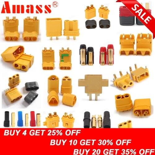 10 x Amass XT60+ XT30U XT60U XT90 XT90-S MR60 MR30 XT60PW XT90PW XT30PW AS150 XT150 XT60-P MR30PB MT30 MT60 Connector (5 Pair )
