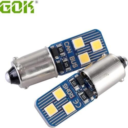 10Pcs BA9S Led Bulb T4W Led Canbus 3030 SMD BAY9S BAX9S Car Interior Lights Marker Dome Reading License Plate Lamp 12V White