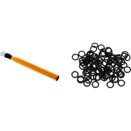 110pcs Fishing Rig Rings Quick Change + O-Wacky Tool Lures O-Ring Tool Gold