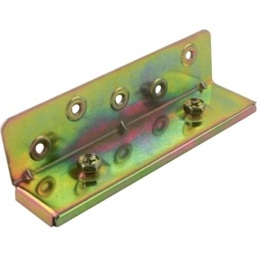 2pcs 153x36x36mm Cold Rolled Steel 1.5mm Thickness Mending Repair Bed Furniture Connector Bracket