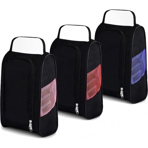 2021 Golf Shoes Bag Breathable Portable Water Resistant Zipper Shoe Case Carrier Golf Shoes Holders