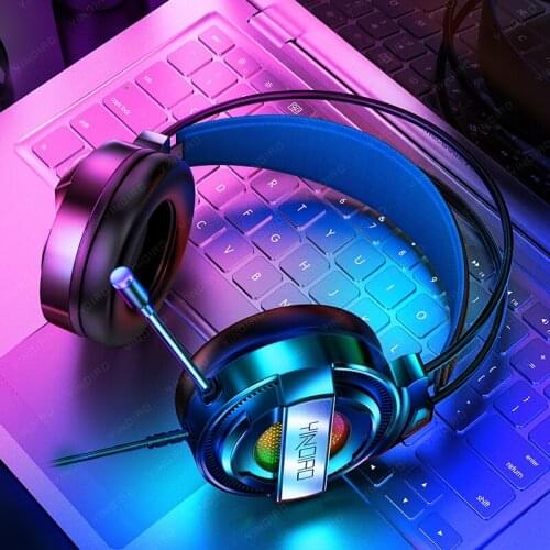 7.1 RGB LED Gaming Headset For PC PS4 Laptop, Over Ear Gamer Headphone with HD Mic Noise Canceling Computer Phone Gaming Helmet