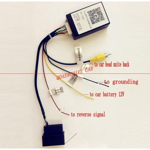 QDAEROHIVE RGB Camera Retention adapter Rear View Camera car DVD GPS CVBS to RGB for VW Golf MK7 Tiguan Jetta PASSAT B7