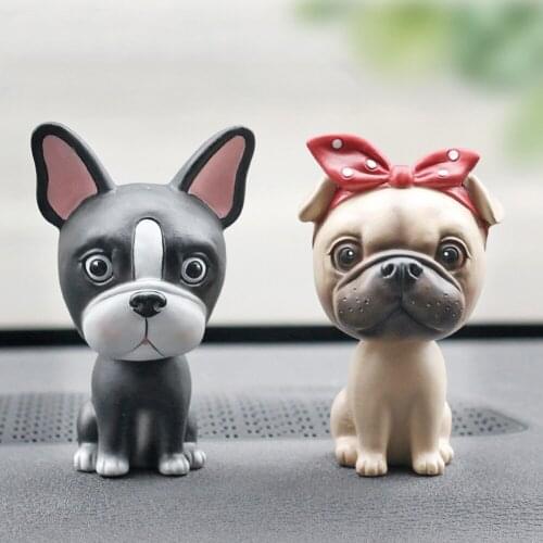 Car Decoration Accessories Emulational Arts and Crafts Kolkie Dog Cartoon Mode Shaking Head Toy Auto Dashboard Ornament Gifts