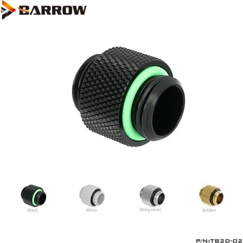 Barrow G1/4 Nipple Female To Female Fittings ,Connect The Reservoir To Pump Conntector ,Gold,White Black Silver,TB2D-02