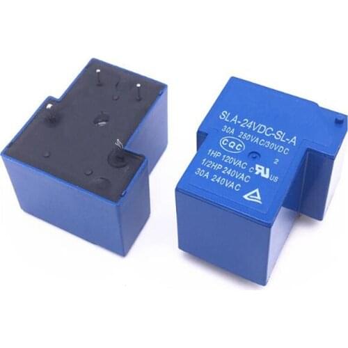Free shipping 10pcs/lot SLA-24VDC-SL-A SLA-24VDC 24V 30A 4Pin T90 Power Relay