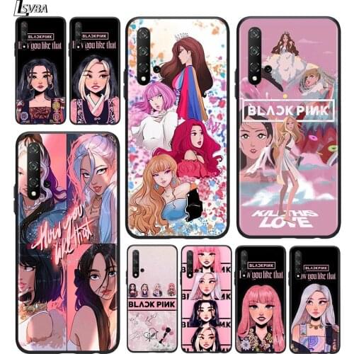 Cartoon Bulckpinks for Huawei Honor 30i 30S 20E 20i 20S View 20 V20 10X 10i 10 Lite Pro Plus 5G Phone Case