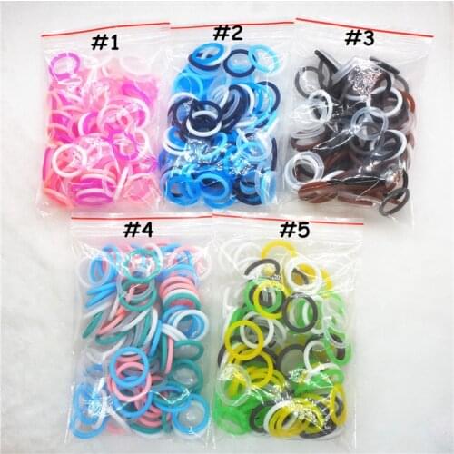 Chenkai 100pcs BPA free Silicone Adapter O rings DIY Baby NUK MAM Pacifier Dummy Nursing Pendant Holder Chain Toy Accessories