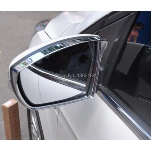 Auto rear view mirror rain shield deflector For ECOSPOT 2013-2018 ,ABS chrome,2pcs/lot