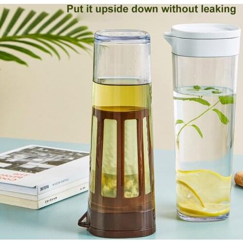 Sealed Rotating Water Outlet With Filter Screen Flower Tea Cold Water Kettle Refrigerator Fruit Juice Lemonade Cold Water Kettle