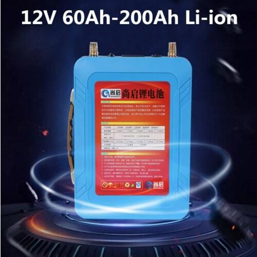 GTK waterproof Rechargeable LCD display LED 12V 80Ah 100Ah 120Ah 160Ah 200Ah Lithium ion solar energy storage EV+10A charger