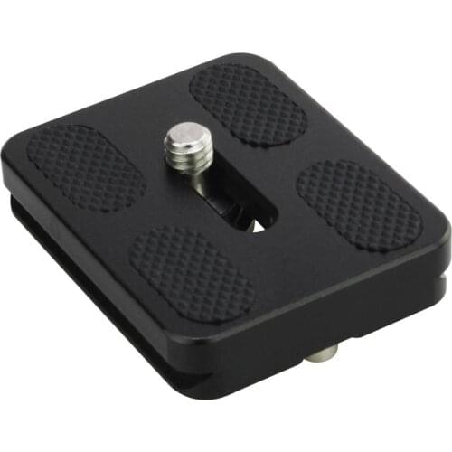 Haoge 50x38mm Quick Release Plate with 1/4" D Ring Screw Adapter for Benro Mefoto Tripod Ballhead Panoramic Head Ball Head Clamp