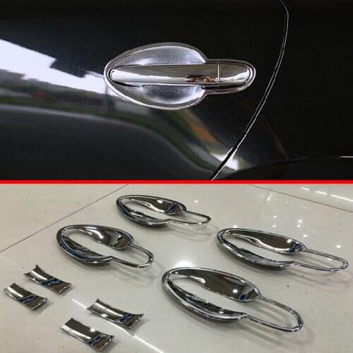 For Mazda 2 Demio DJ DL 2015 2016 2017 ABS Chrome Door Bowl Trim