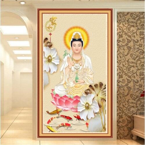 New 5d Buddha Square/round Diamond Painting Religious Icon Embroidery Diamond Cross Stitch Mosaic Living Room Home Decor