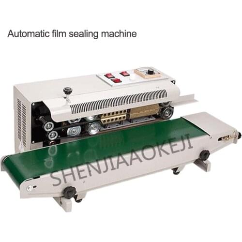 220V 110v Continuous Flm Sealing Mchine FR-900 Aluminum Foil Bag Edge Sealer Food Packaging Machine 850W