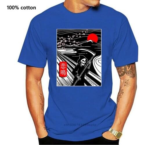 Riot Society Scream Reaper Mens T-Shirt Plus Size Clothing Tee Shirt