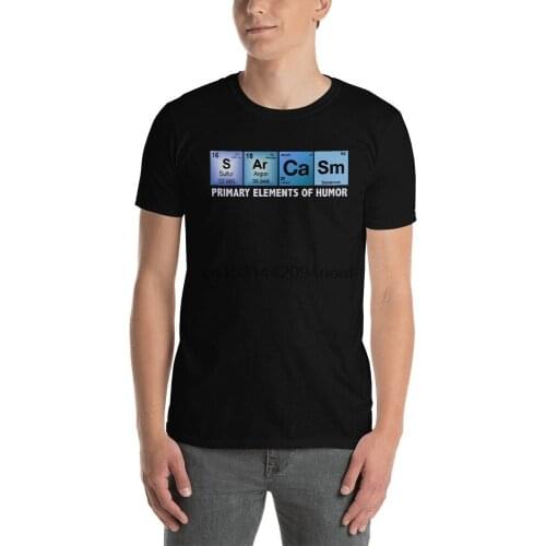 Science T Shirt Sarcasm S Ar Ca Sm Primary Elements of Humor Tees Short Sleeve Unisex T Shirt
