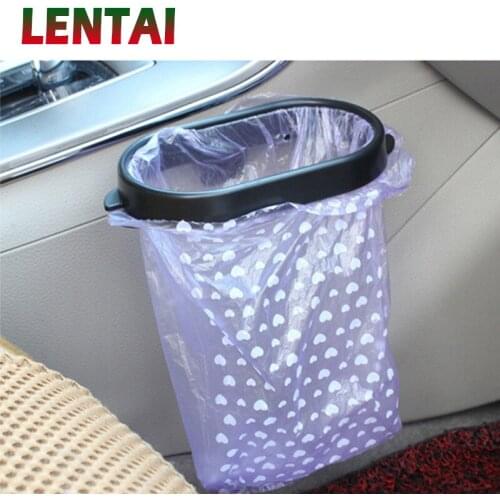 LENTAI 1PC New Auto Car Rubbish Bin Trash Bag For Peugeot 3008 308 207 407 Nissan Juke X-Trail Hyundai I30 Ix35 Accent 2017