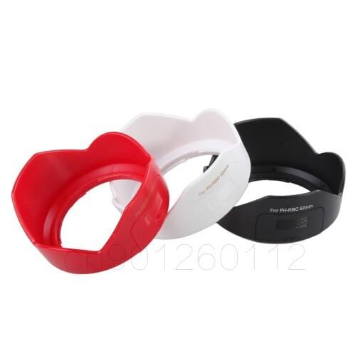 PH-RBC 52mm Flower Lens Hood Sun Shade for Pentax SMC DA 18-55MM F3.5-5.6 AL WR Lens