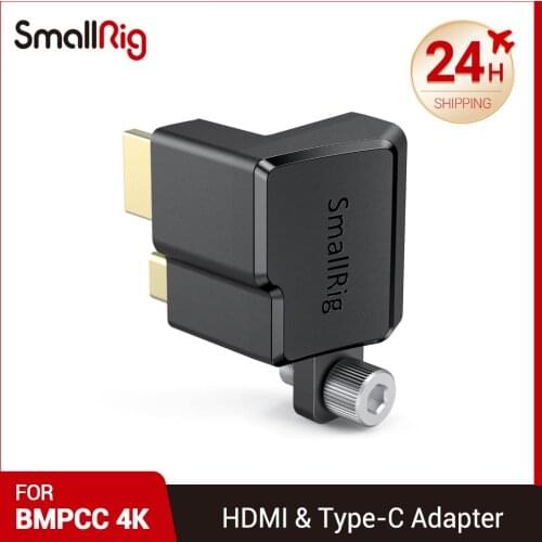 SmallRig HDMI & Type-C Right-Angle Adapter for BMPCC 4K Camera Cage DSLR Camera Clamp 2700