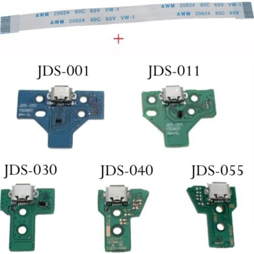 PS4 USB Charger Port Charging Replacement Board Connector Cable For PS4 Contrller JDS-030/JDS-011 JDS-001 FJDS-055