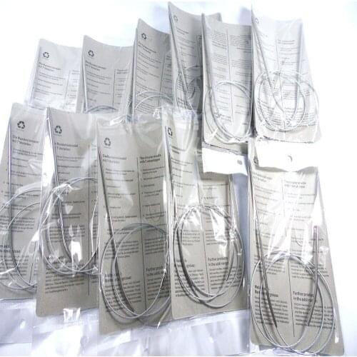 Retail 11 size/set 100set/lot 80cm Stainless line circular Knitted needle aluminium handle ring needlework for sweater Wholesale