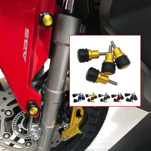 SEMSPEED Motorcycle 6mm Front Fender Frame Slider M6 Screw Bolt Fork Protector For Yamaha YZF R1 R6 FZ1 FZ6 FAZER FJR XJR XJ6