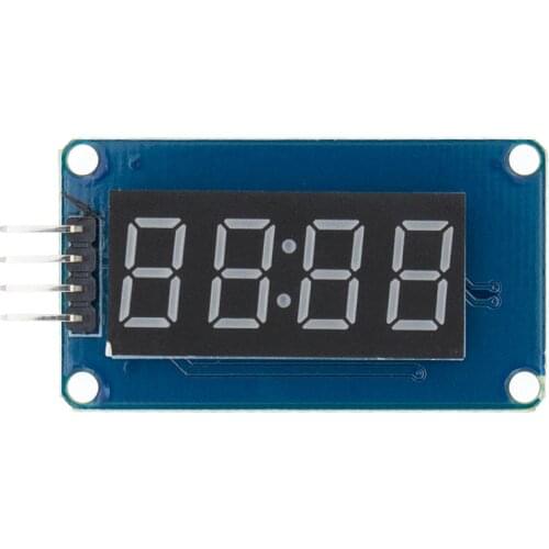 TM1637 4 Bits Digital LED Display Module For arduino 7 Segment 0.36Inch Clock RED Anode Tube Four Serial Driver Board Pack