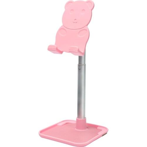 Cute Bear Phone Holder Stand Tripod Adjustable Phone Tripod Adapter Clipper Holder Desktop Tripod For Tablet Phone Stand Holder