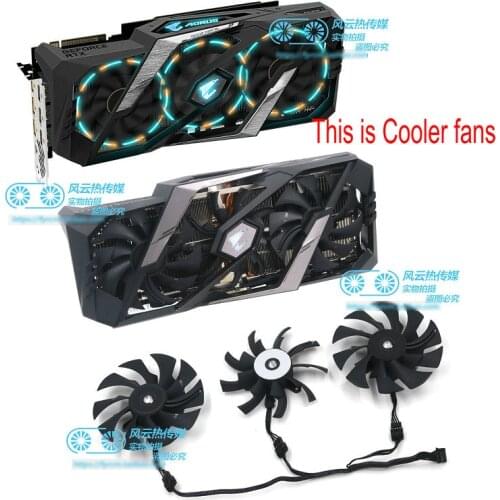 New Original for Gigabyte AORUS RTX2080Ti RTX2080 RTX2070 RTX2060S Graphics Video Card Cooling Fan