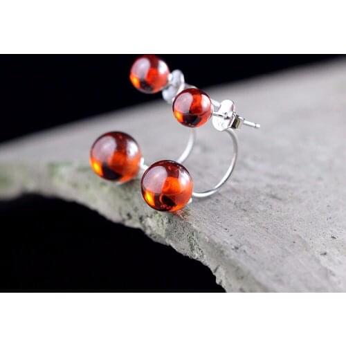 L&P Vintage Gemstone Thai 925 Silver Garnet Wedding Drop Earring 925 Sterling Silver Statement Earrings Women Jewelry