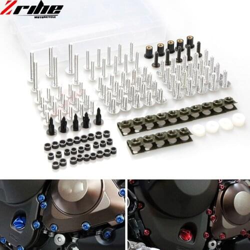 1 set FOR Universal Aluminum Motorcycle Fairing Bolt Screw Fastener Fixation Vehicle screw For Honda CB 599 919 400 CB600 HORNET