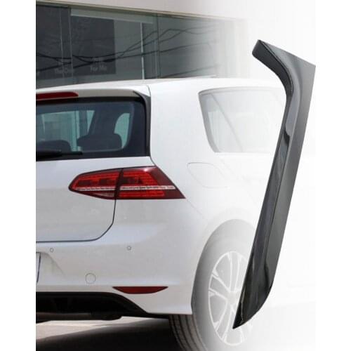 50% Hot Sales 1 Pair Spoiler Durable Easy Installation Gloss Black Car Rear Window Side Spoiler for VW Golf 7 Station Wagon 14-1