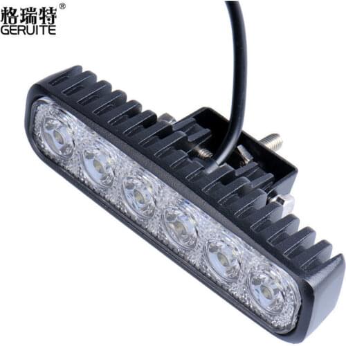 10PCS 18W LED Work Light Bar 12V/24V For Motorcycle Car Truck Boat Tractor Working Light Off Road Daytime Running Light Overseas