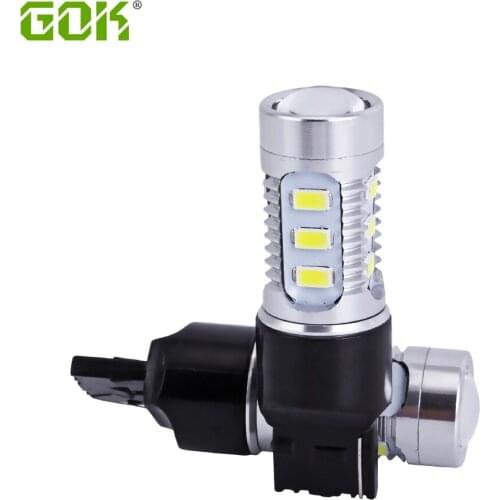 10 X T20 7440 led 15SMD 5730 LED W21W t20 15SMD Bulb White Turn signal Reverse Light Bulb brake lamp DC 12V